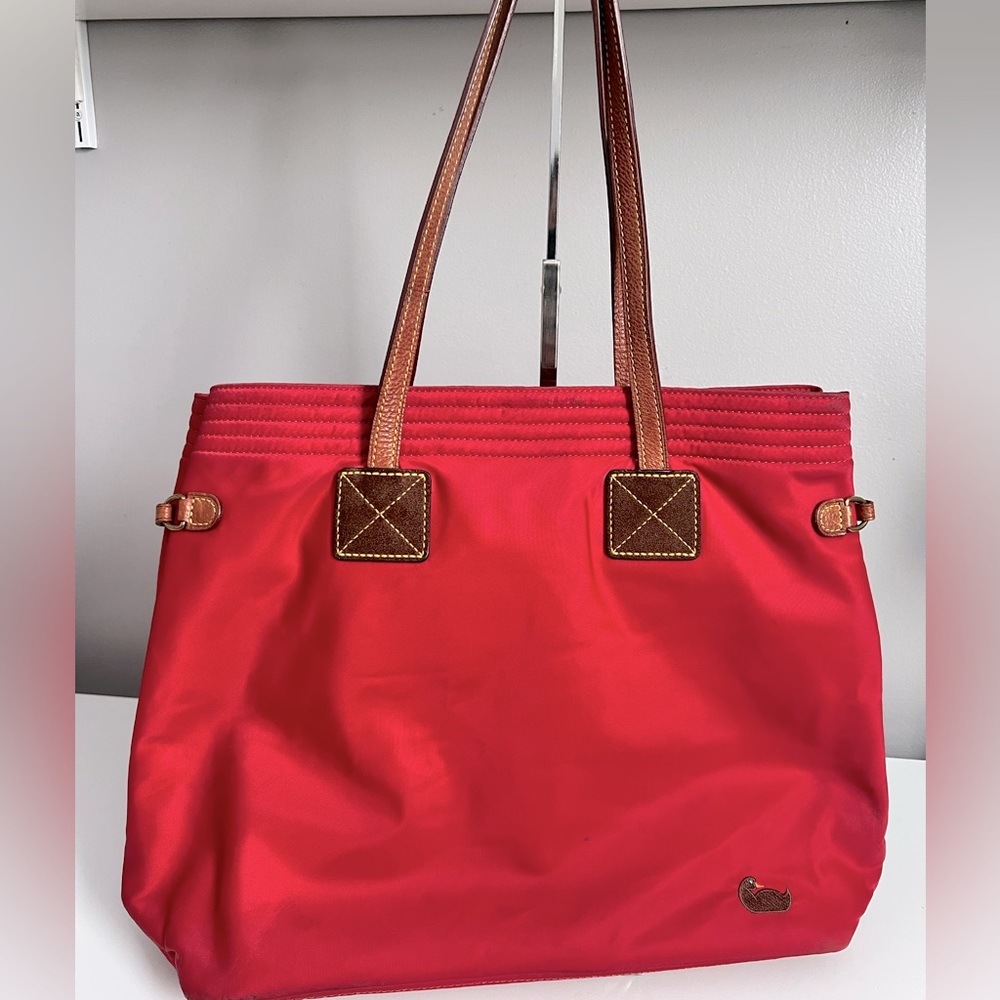 Dooney and Bourke Red Nylon Tote Bag